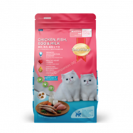 SmartHeart Kitten Dry Food - Chicken, Fish, Egg & Milk