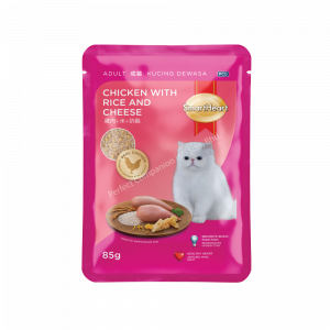 SmartHeart Cat Pouch - Chicken With Rice And Cheese (85g)