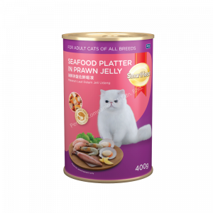 SmartHeart Cat Canned - Seafood Platter in Prawn Jelly (400g)