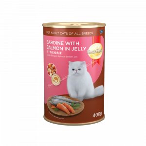 SmartHeart Cat Canned - Sardine with Salmon in Jelly (400g)