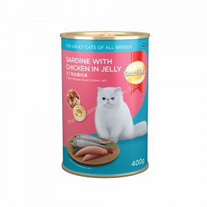 SmartHeart Cat Canned - Sardine with Chicken in Jelly (400g)