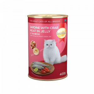 SmartHeart Cat Canned - Sardine with Crab Meat in Jelly (400g)