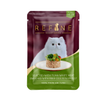 REFINE Premium Cat Pouch - Selected With Tuna White Fibre Cellulose In Jellly (70g)