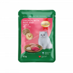 SmartHeart Cat Pouch - Chicken with Rice & Tuna (85g)